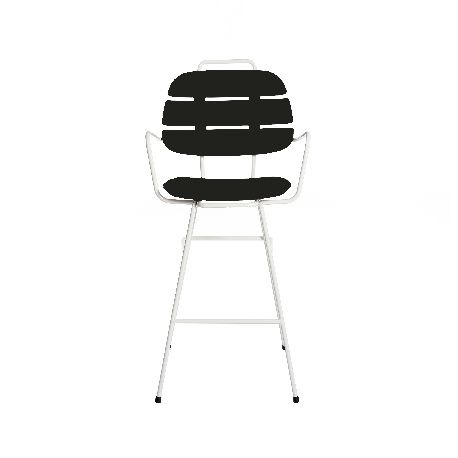 Chaise haute Ribs en polyéthylène par Paola Navone OTTO Studio x SLIDE Studio Chaise haute Ribs en polyéthylène par Paola Navone OTTO Studio x SLIDE Studio
