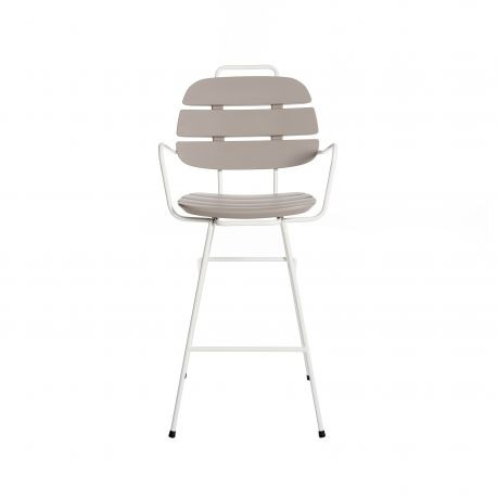 Chaise haute Ribs en polyéthylène par Paola Navone OTTO Studio x SLIDE Studio Chaise haute Ribs en polyéthylène par Paola Navone OTTO Studio x SLIDE Studio