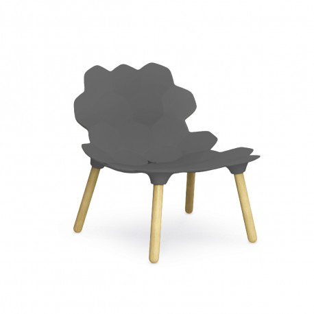 Chaise Tarta en polyuréthane par Roberto Paoli x SLIDE Studio Chaise Tarta en polyuréthane gris laqué_ Otoko Design