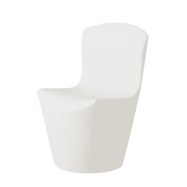 Chaise Zoe en polyéthylène par Guglielmo Berchicci x SLIDE Studio Blanc
