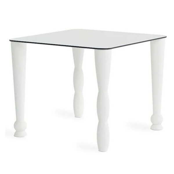 Table Osvaldo en polyéthylène par Giò Colonna Romano Blanc