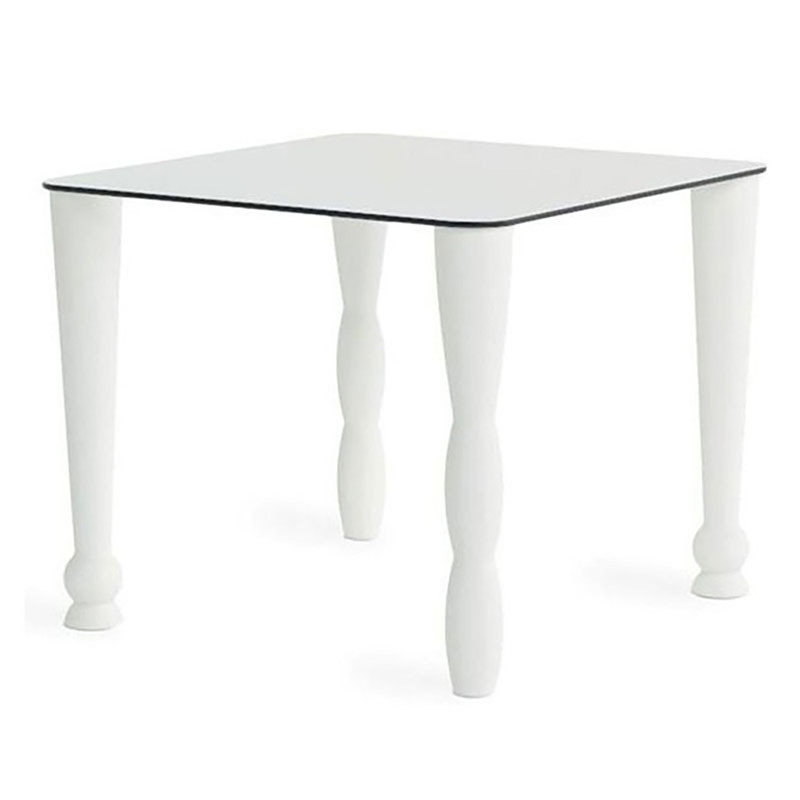 Table Osvaldo en polyéthylène par Giò Colonna Romano Blanc