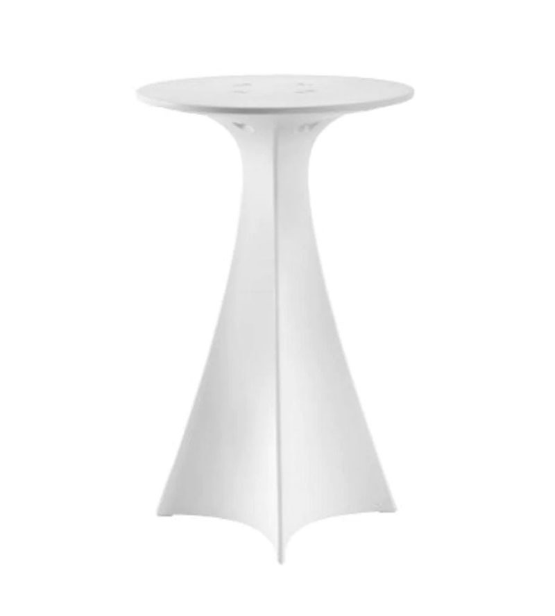 Table Jet en polyéthylène par Karim Rashid blanc