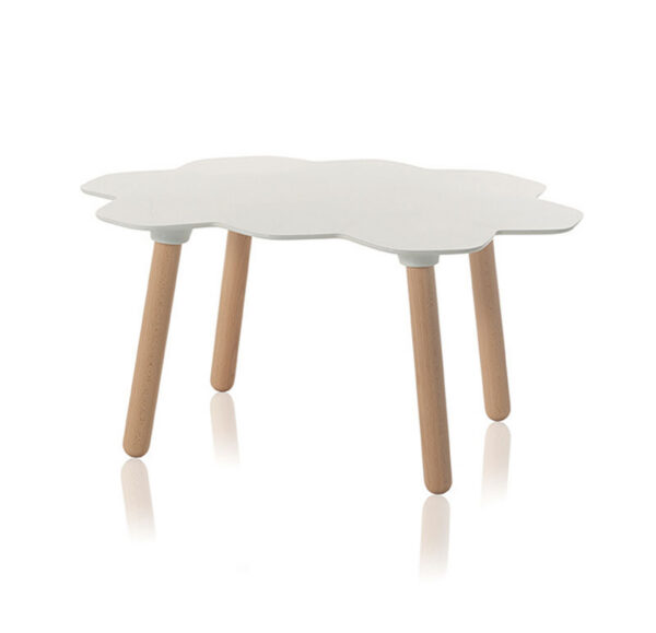 Table basse Tarta Low en polyuréthane par Roberto Paoli Blanc