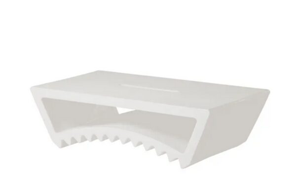 Table basse Tac en polyéthylène par Marco Acerbisi blanc