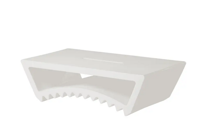 Table basse Tac en polyéthylène par Marco Acerbisi blanc