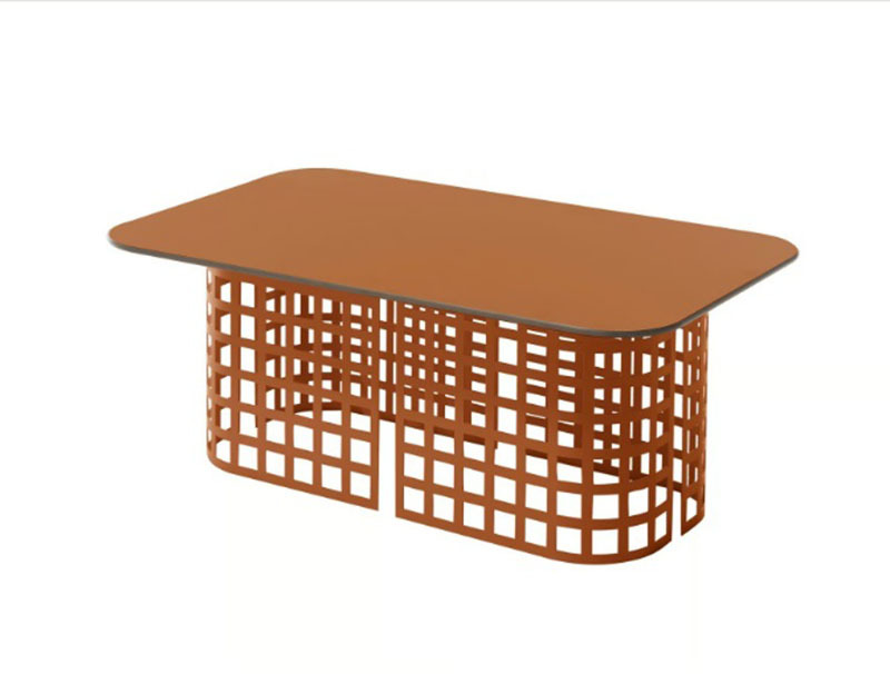 Table Mara Low base en fer par Lorenza Bozzoli x SLIDE Studio Table Mara Low base en fer par Lorenza Bozzoli