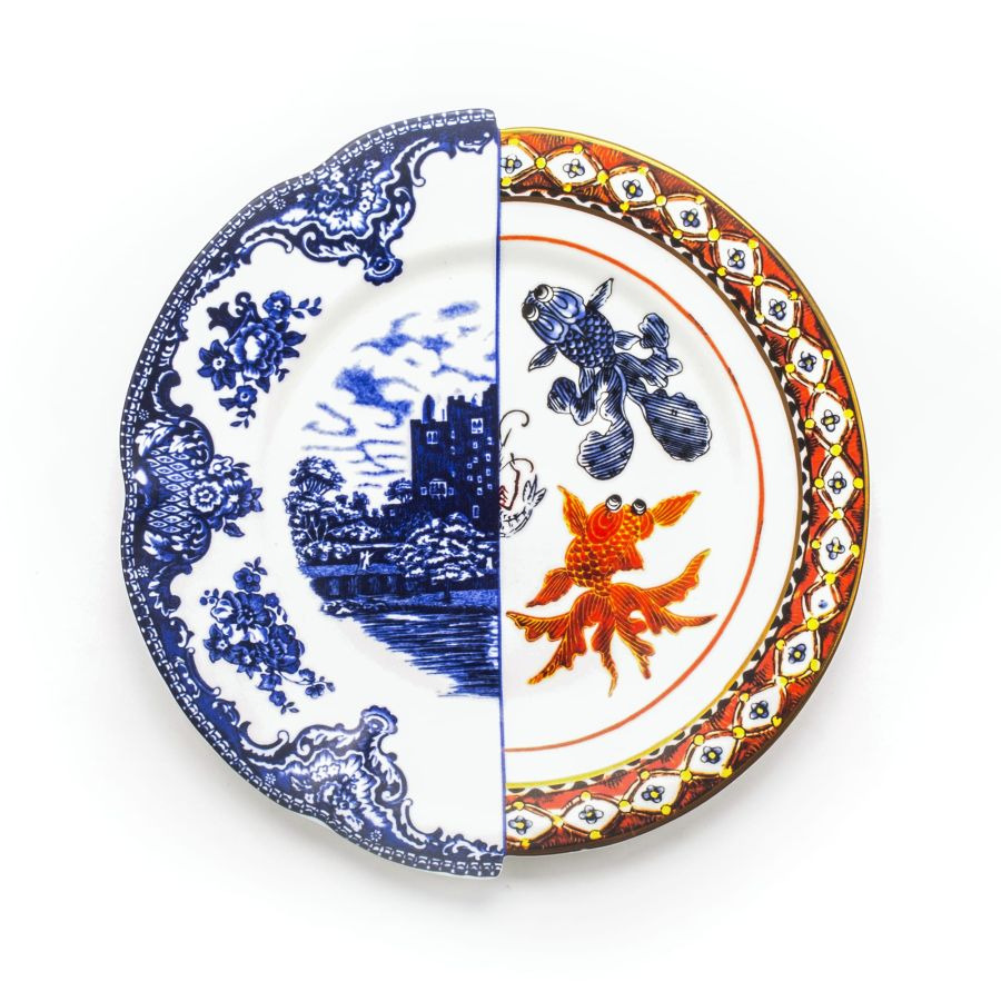 Assiette de Dîner Hybride Isaura en porcelaine par CTRLZACK - 1