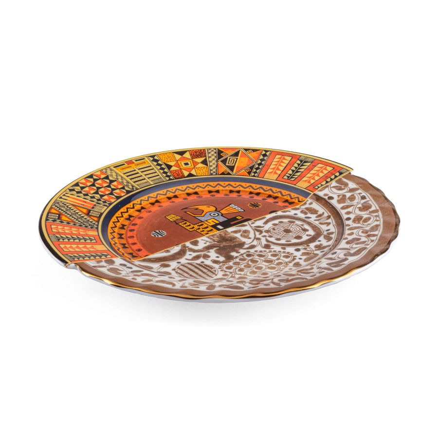 Assiette de Dîner Hybride Mitla en porcelaine par CTRLZACK - 2