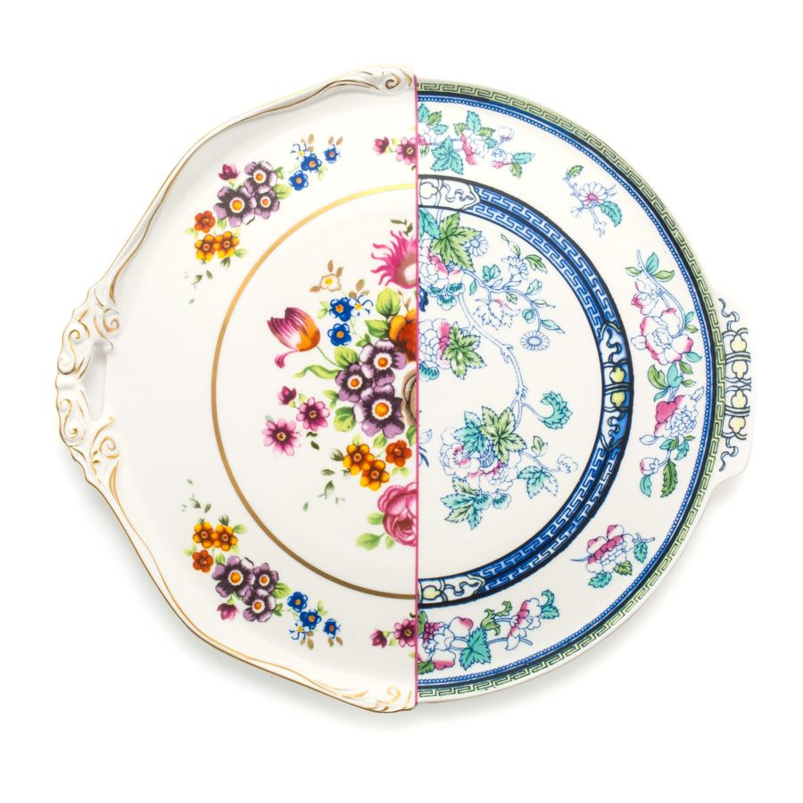 Plateau Rond Hybride Dorotea en porcelaine par CTRLZACK x Seletti 2