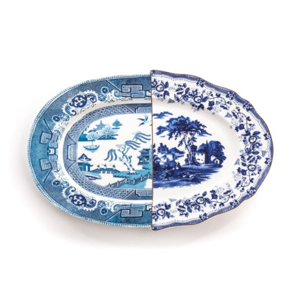 Plateau Rond Hybride Diomira en porcelaine par CTRLZACK x Seletti 2