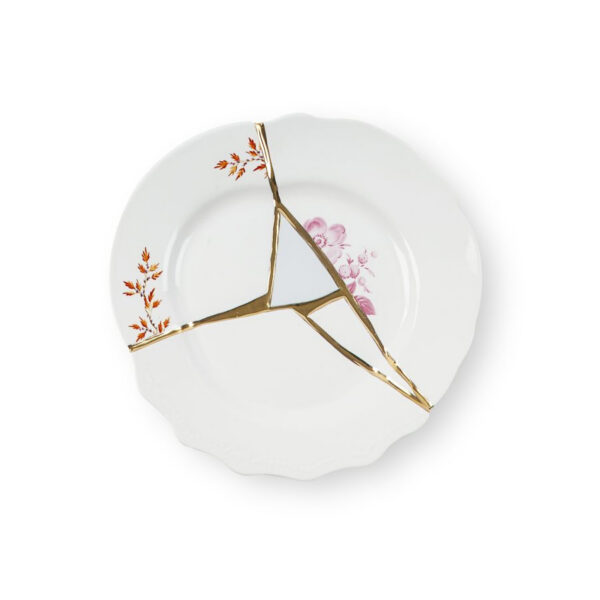 Assiette à dessert Kintsugi en porcelaine par Marcantonio x Seletti 2
