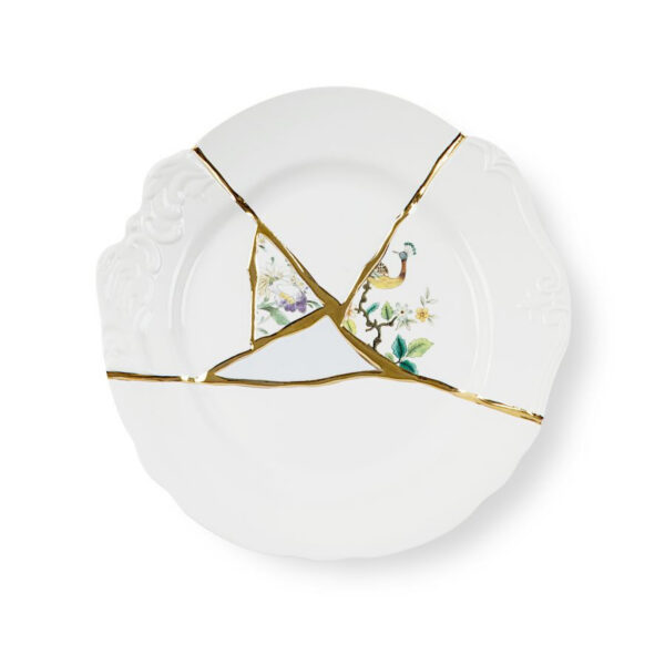 Assiette à dîner Kintsugi 2 en porcelaine par Marcantonio x Seletti