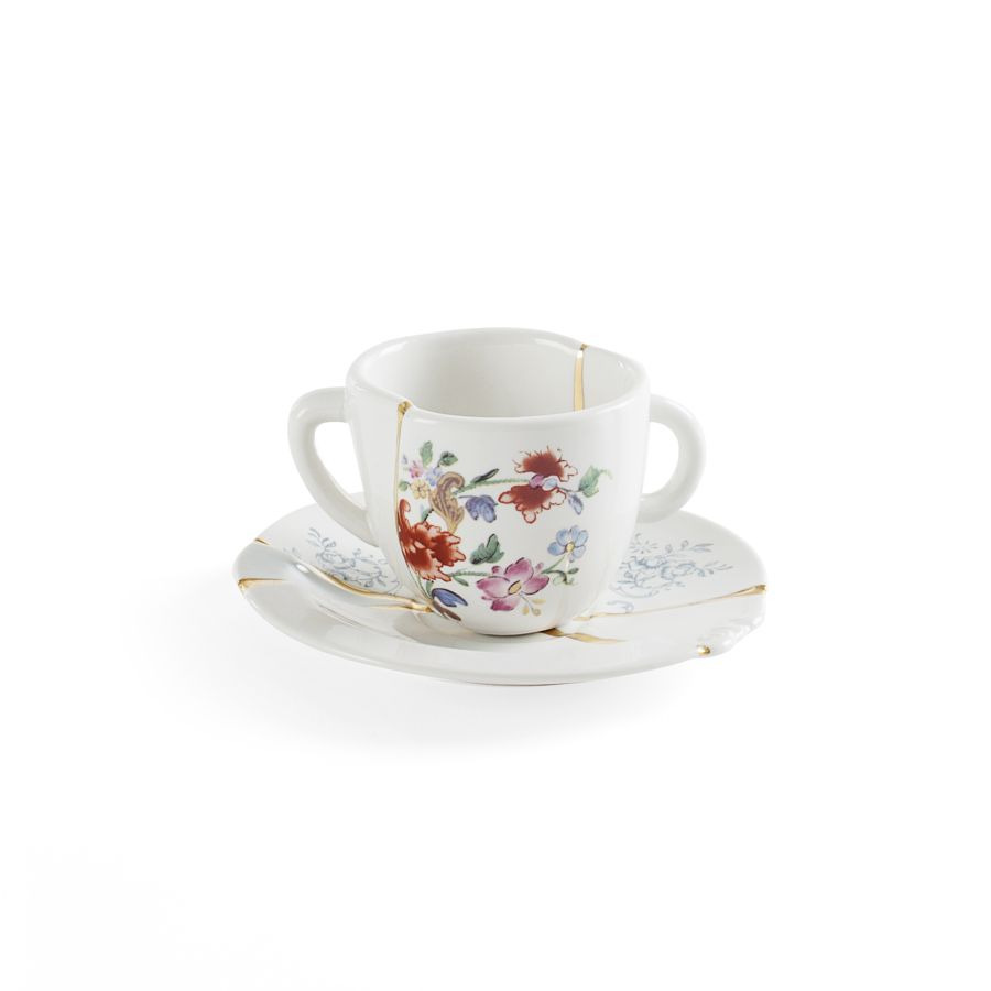 Tasse à café Kintsugi en porcelaine par Marcantonio x Seletti