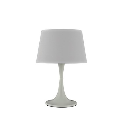 Lampe à poser design Bourgie en métal vernis