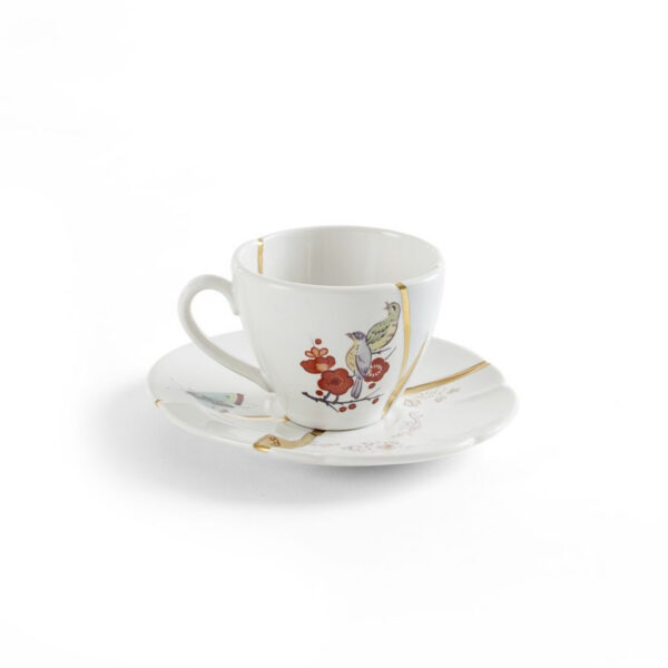 Tasse à café Kintsugi 2 en porcelaine par Marcantonio x Seletti