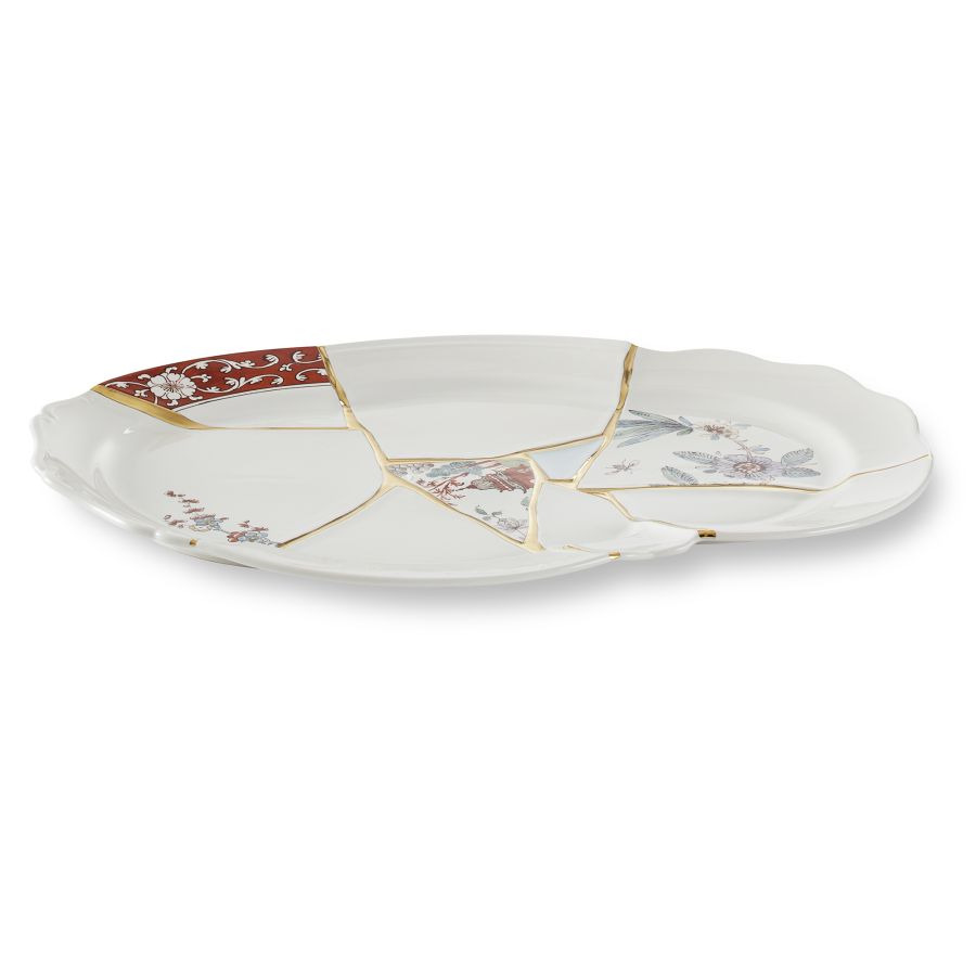 Plateau Kintsugi en porcelaine par Marcantonio x Seletti