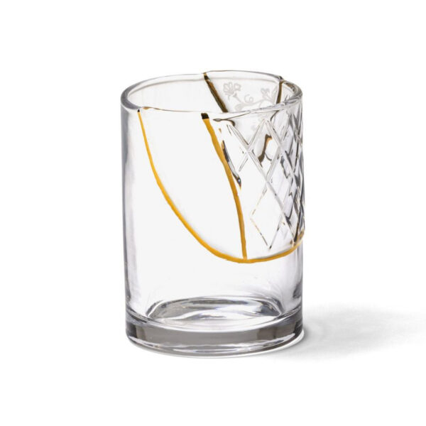 Verre Kintsugi 2 en verre par Marcantonio x Seletti