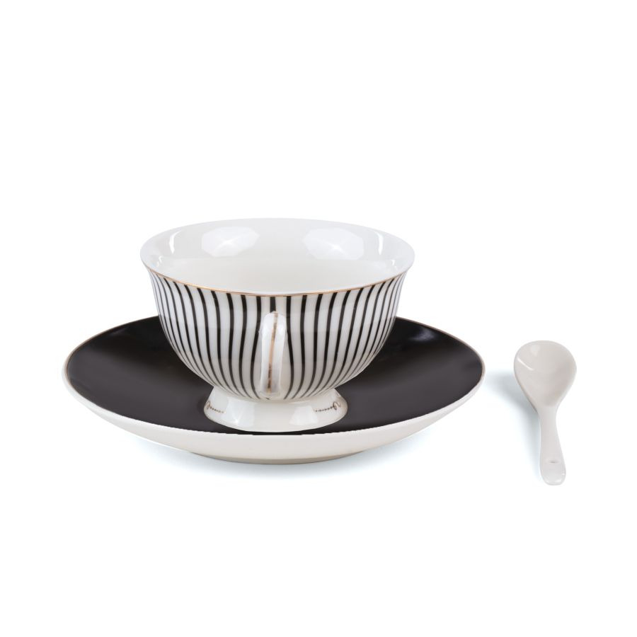 Tasse à thé avec petite cuillère Tacita Guiltless  en porcelaine par Tarin x Seletti 3
