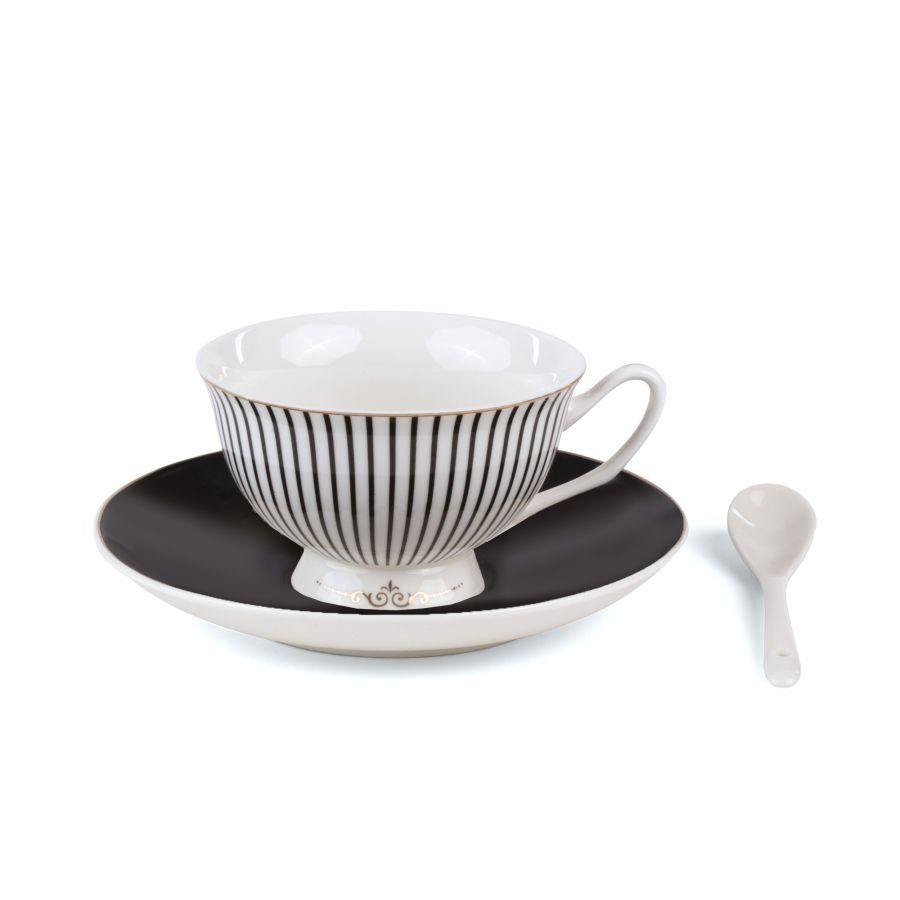 Tasse à thé avec petite cuillère Tacita Guiltless  en porcelaine par Tarin x Seletti