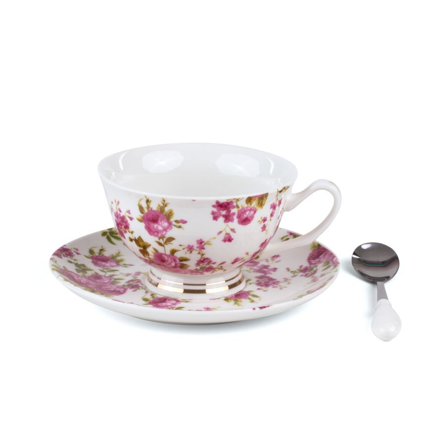 Tasse à thé avec petite cuillère Vittoria Guiltless  en porcelaine par Tarin x Seletti