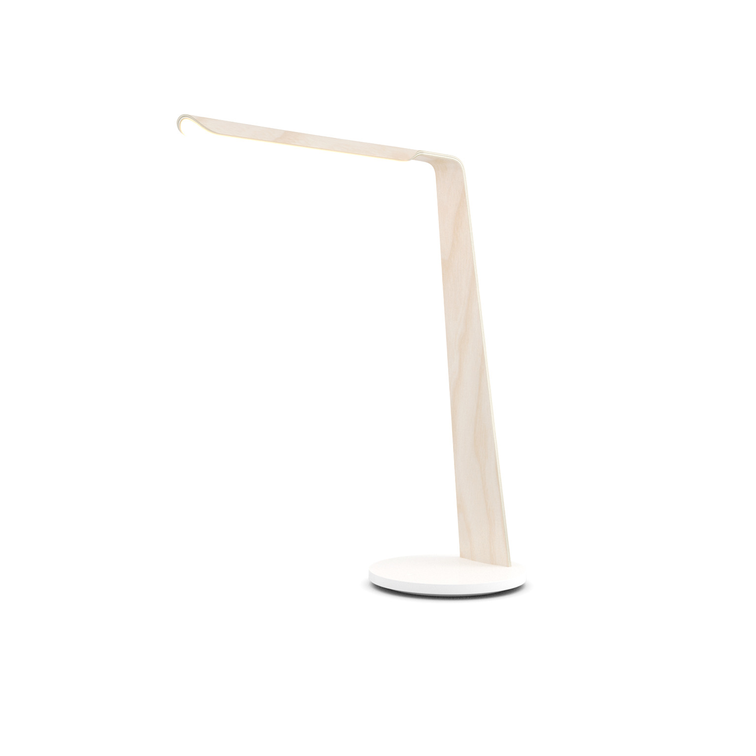 Lampe à poser tactile en bois Led Swan au design scandinave et minimaliste par Tunto