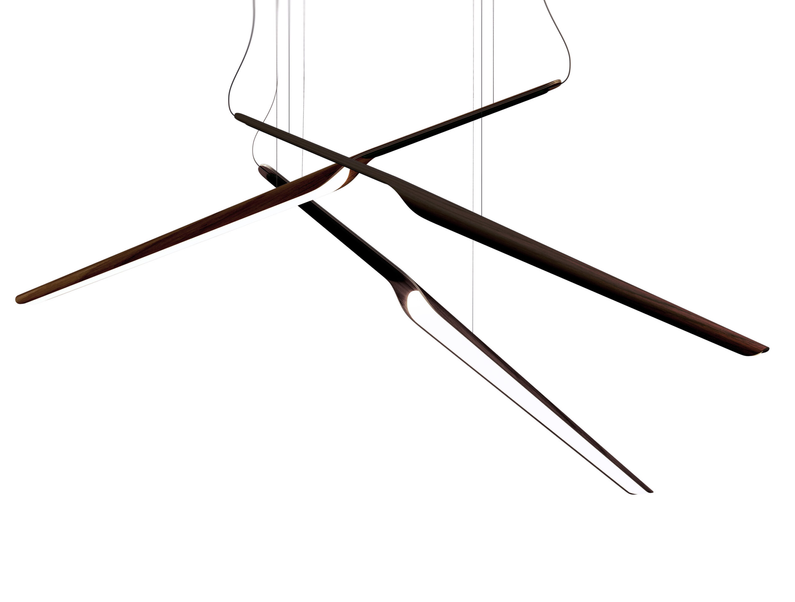 Suspension en bois Swan-Wing Led au design scandinave par Tunto Suspension en bois Swan-Wing Led au design scandinave par Tunto