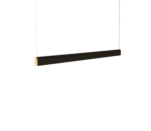 Suspension en bois Curve Led avec finition or 24K au design scandinave par Tunto