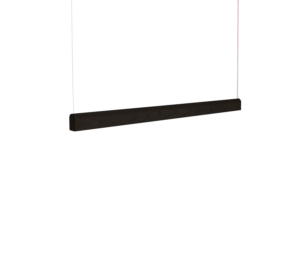 Suspension en bois Curve Led avec finition noir au design scandinave par Tunto Suspension en bois Curve Led avec finition noir au design scandinave par Tunto