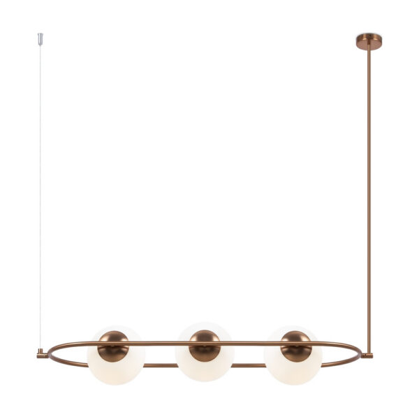 Suspension Erich 3 en métal au design vintage par Maytoni