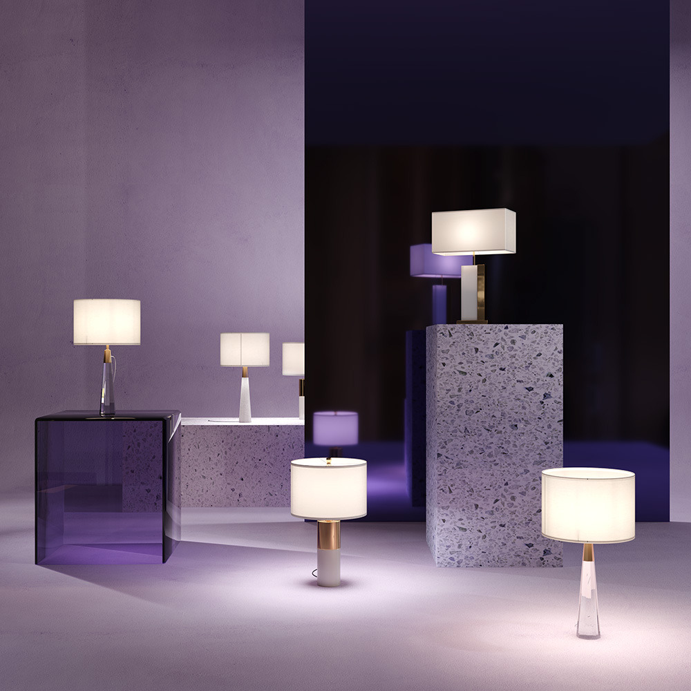 Lampe à poser Bianco 1 en métal au design contemporain par Maytoni Lampe à poser Bianco 1 en métal au design contemporain par Maytoni