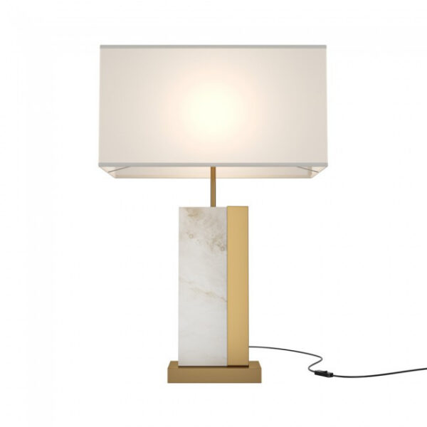 Lampe à poser Bianco 2 en métal au design contemporain par Maytoni