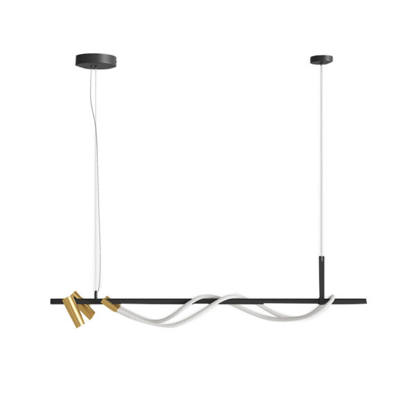 Suspension Tau 1 en aluminium au design contemporain par Maytoni