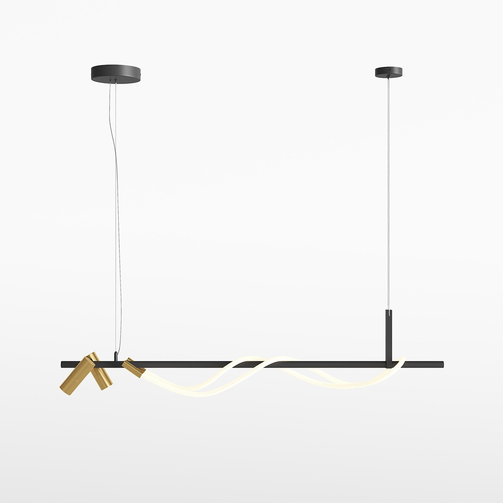 Suspension Tau 1 en aluminium au design contemporain par Maytoni Suspension Tau 1 en aluminium au design contemporain par Maytoni