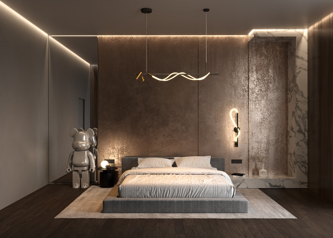 Suspension Tau 1 en aluminium au design contemporain par Maytoni Suspension Tau 1 en aluminium au design contemporain par Maytoni