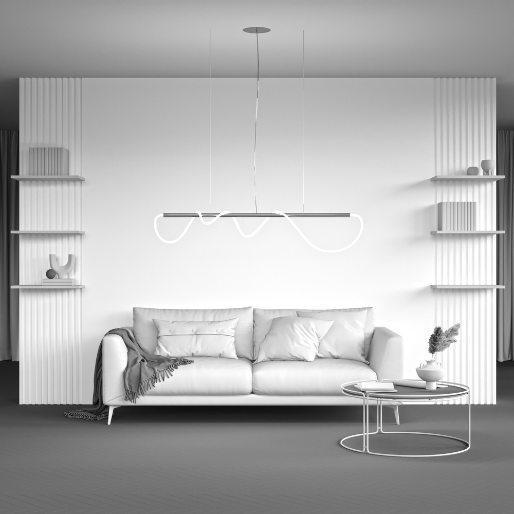 Suspension Tau 3 en aluminium au design contemporain par Maytoni Suspension Tau 3 en aluminium au design contemporain par Maytoni