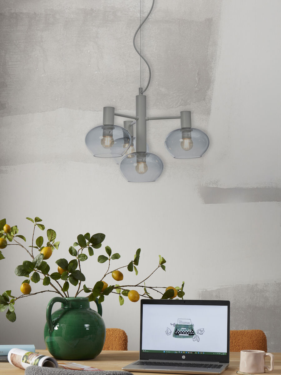 Suspension Bologna XL en verre au design vintage par It's About Romi