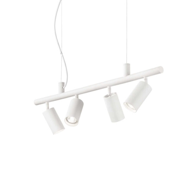 Suspension Dynamite monture en métal avec une finition en peinture en poudre ou plaquée et brossée - Ideal Lux