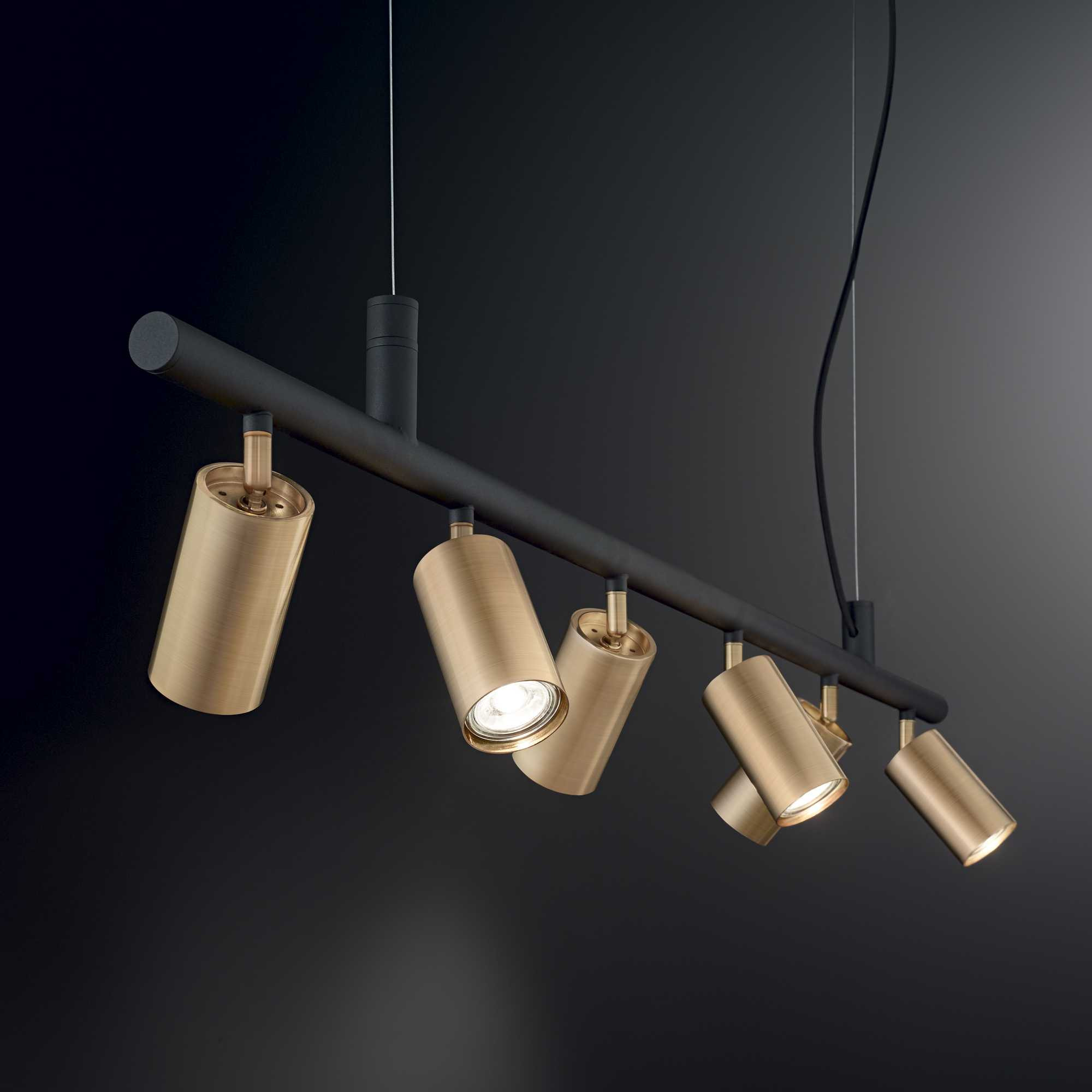 Suspension Dynamite monture en métal avec une finition en peinture en poudre ou plaquée et brossée - Ideal Lux Suspension Dynamite monture en métal avec une finition en peinture en poudre ou plaquée et brossée - Ideal Lux