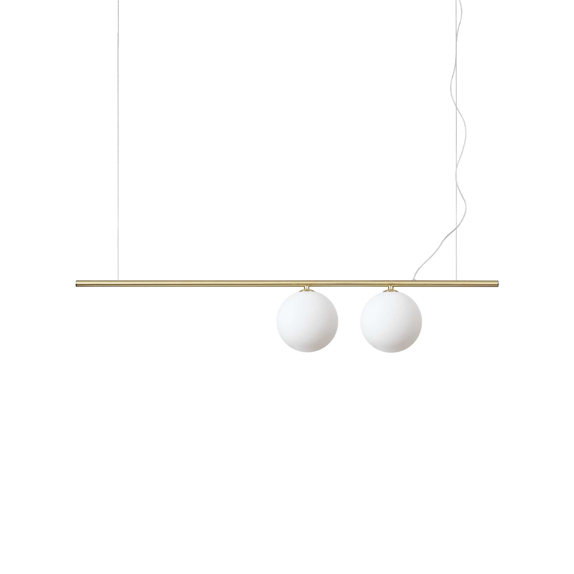 Suspension Perline en métal avec verre soufflé - Ideal Lux
