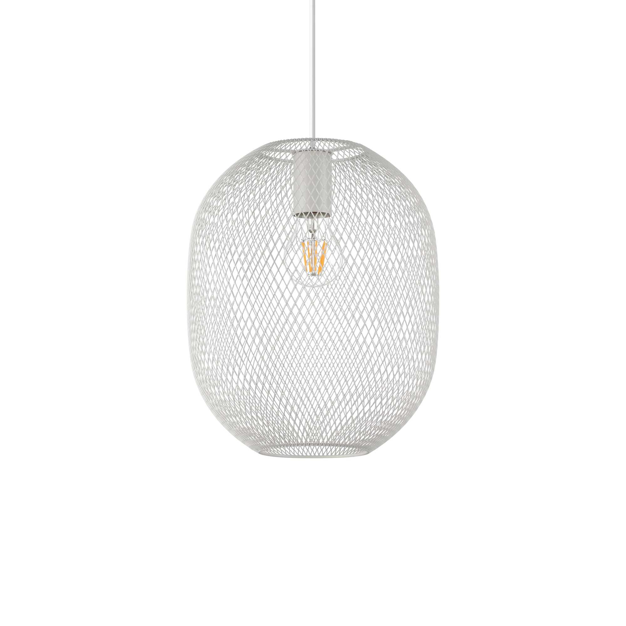Suspension Net en métal et maille au design contemporain - Ideal Lux