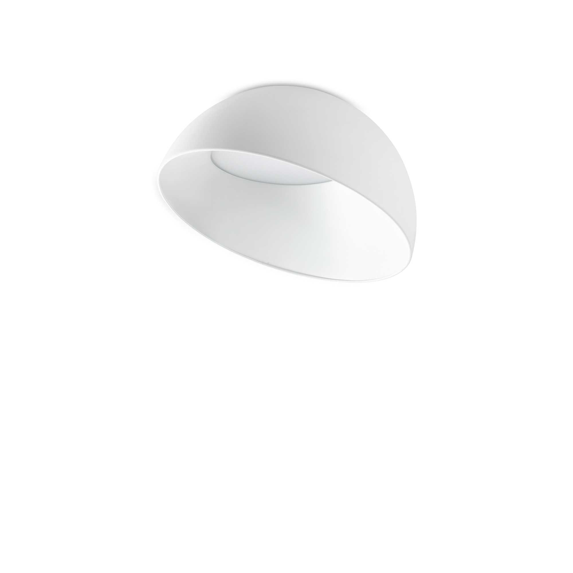Plafonnier Corolla 2 en métal et polycarbonate opale satiné - Ideal Lux