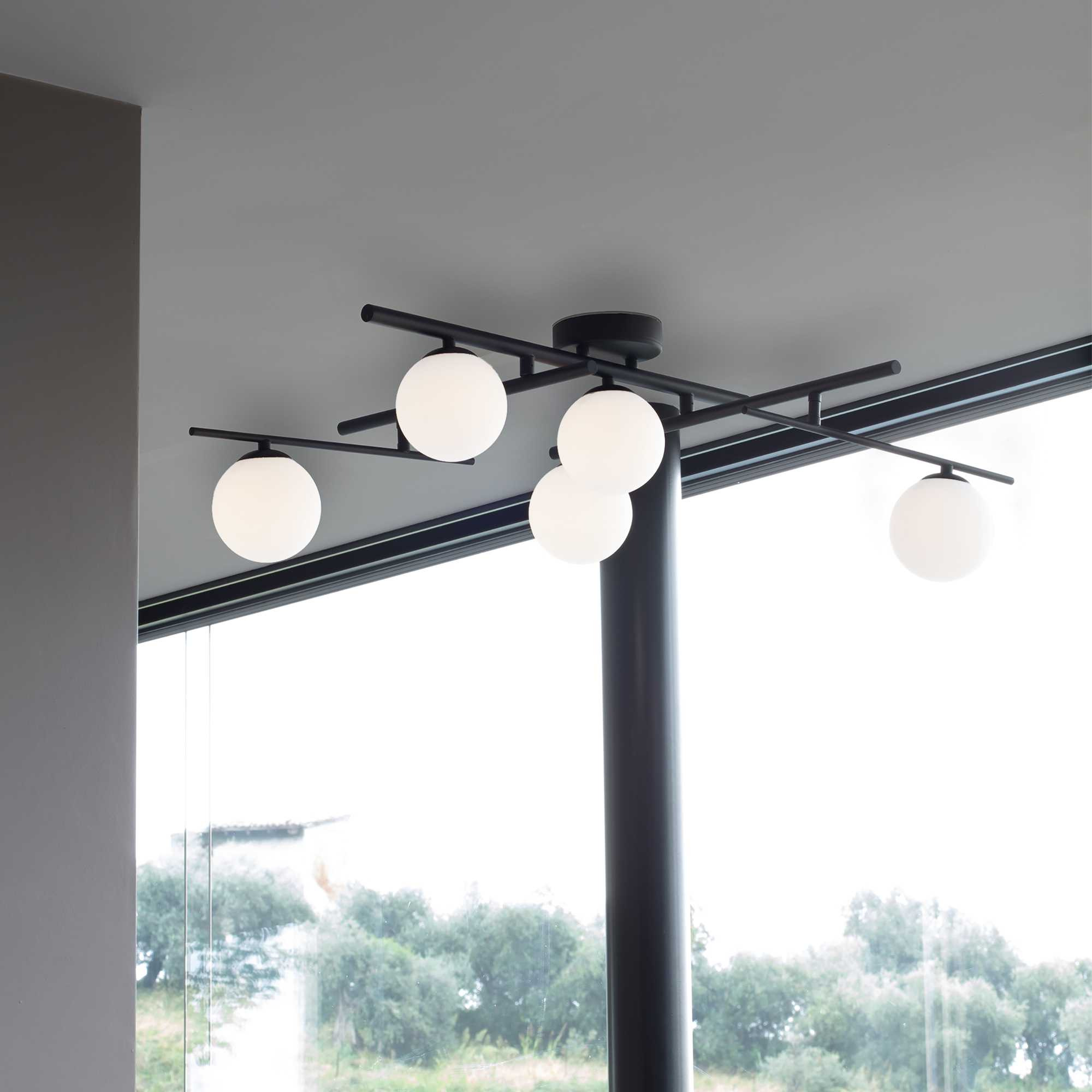 Plafonnier Atlas en métal avec bras positionnables - Ideal Lux Plafonnier Atlas en métal avec bras positionnables - Ideal Lux