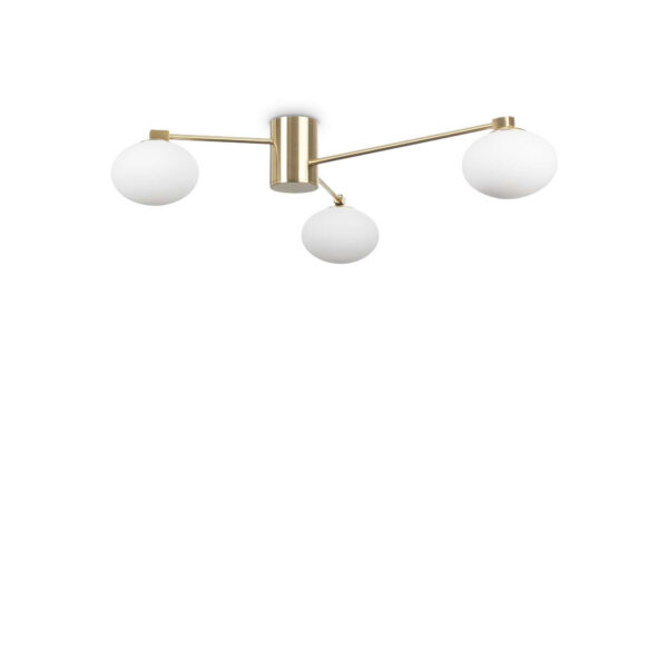 Plafonnier Hermes D90 en métal au design contemporain- Ideal Lux