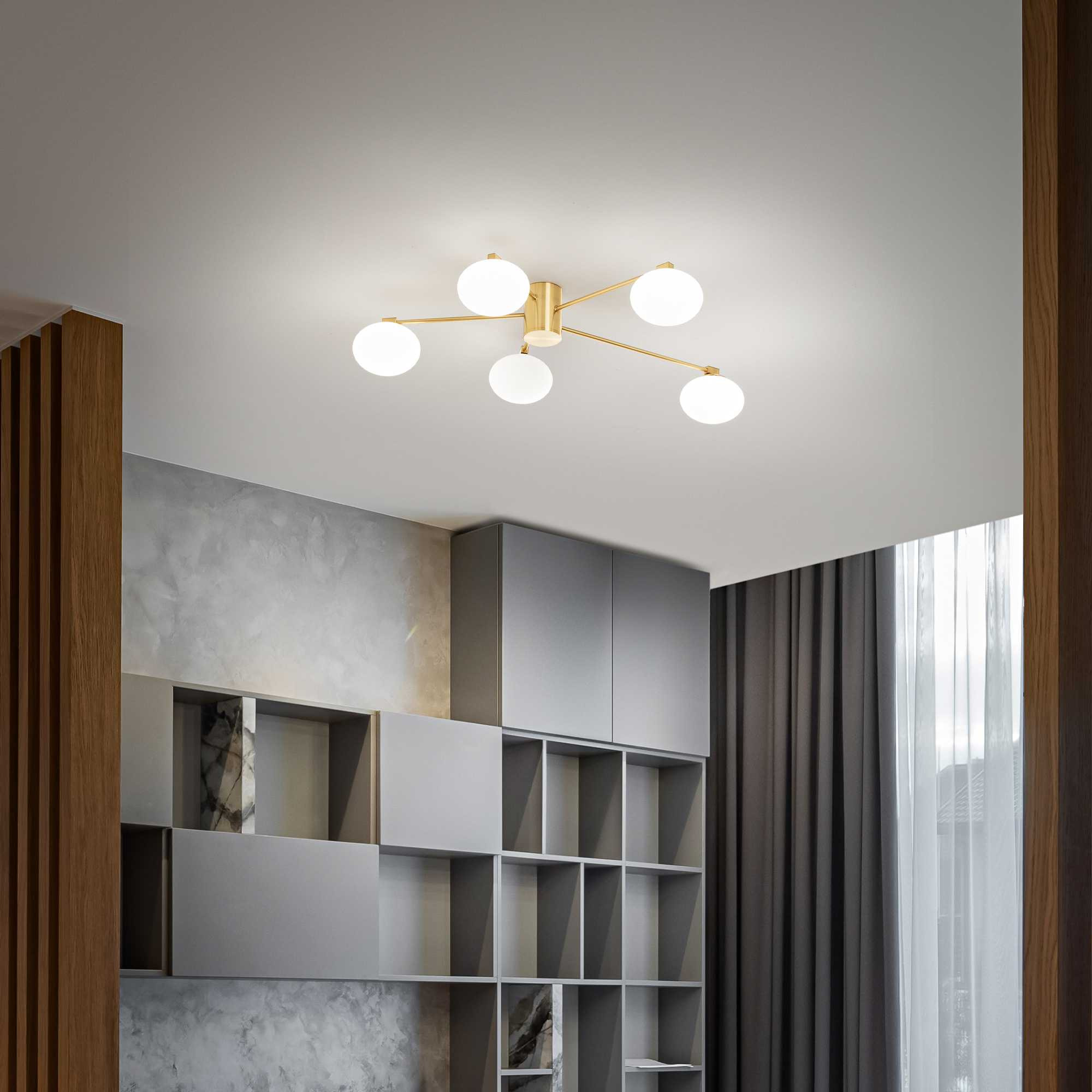 Plafonnier Hermes D90 en métal au design contemporain- Ideal Lux Plafonnier Hermes D90 en métal au design contemporain- Ideal Lux