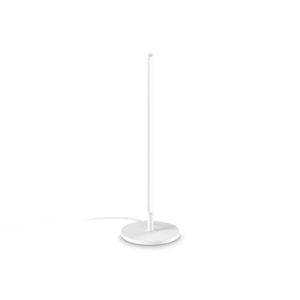 Lampe à poser Filo en aluminium avec diffuseur en polycarbonate opale mat - Ideal Lux
