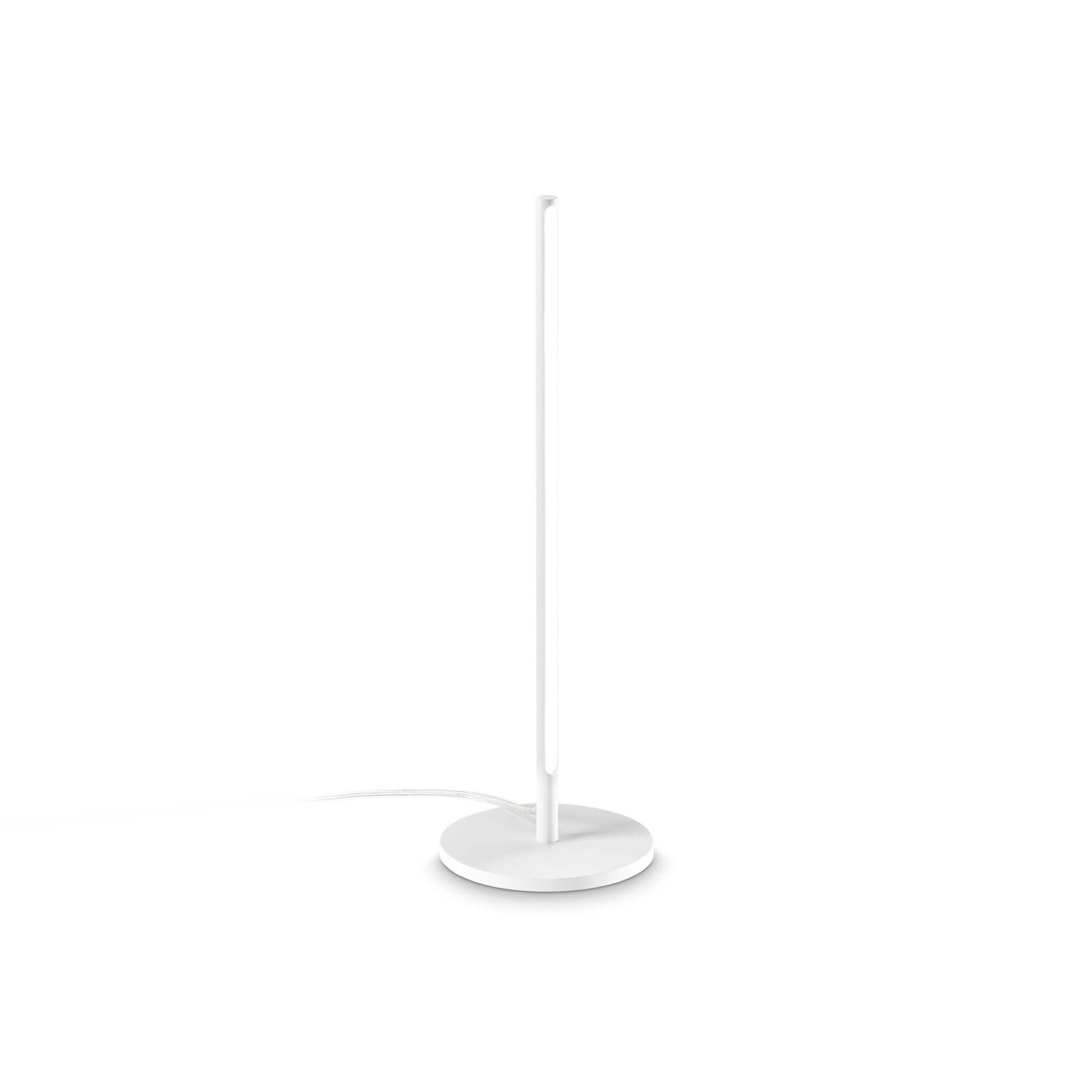 Lampe à poser Filo en aluminium avec diffuseur en polycarbonate opale mat  - Ideal Lux