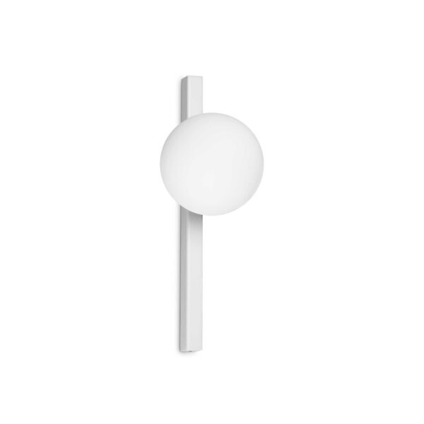 Applique Binomio en métal avec diffuseurs en verre soufflé blanc acidifié - Ideal Lux