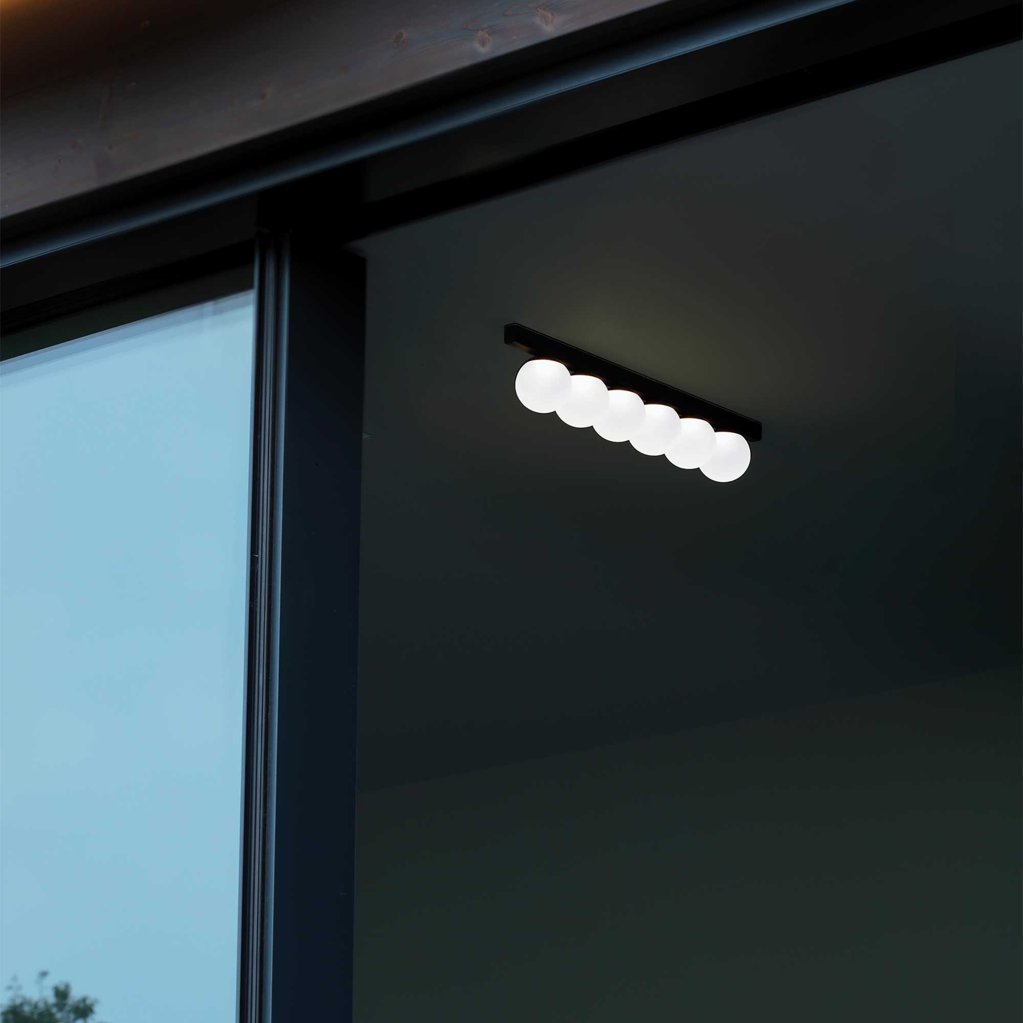 Plafonnier Ping Pong en métal avec des diffuseurs en acrylique transparent satiné - Ideal Lux Plafonnier Ping Pong en métal avec des diffuseurs en acrylique transparent satiné - Ideal Lux
