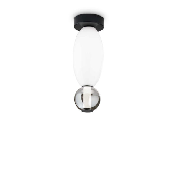 Plafonnier Lumiere en métal et verre soufflé au design contemporain - Ideal Lux